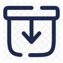 Archive Down Down Box Icon