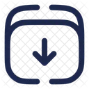 Archive Down Minimlistic  Icon