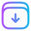 Archive Down Minimlistic Down Box Icon