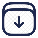Archive Down Minimlistic Down Box Icon