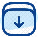 Archive Down Minimlistic Down Box Icon