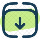 Archive Down Minimlistic Down Box Icon