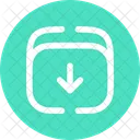 Archive Down Minimlistic Down Box Icon