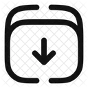 Archive Down Minimlistic  Icon