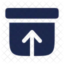 Archive Up Box Storage Icon