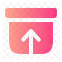 Archive Up Box Storage Icon