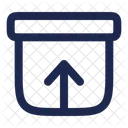 Archive Up Box Storage Icon