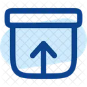 Archive Up Box Storage Icon