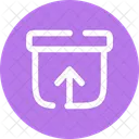 Archive Up Box Storage Icon