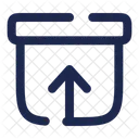 Archive Up Box Storage Icon