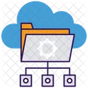 Archiviazione Dati Nel Cloud Cloud Computing Hosting Nel Cloud Icon