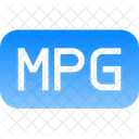 Archivo Mpg Datos Icon