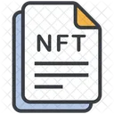 No Fungible Nft Digital Icono