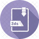 3 Ds Formatos Archivo Icono