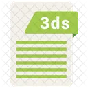 3 Ds Archivo Formato Icono