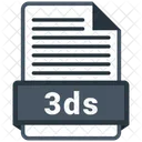 3 Ds Archivo Formatos Icono