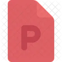 Archivo Powerpoint Documento Icono