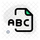 Archivo abc  Icono