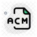 Archivo acm  Icono