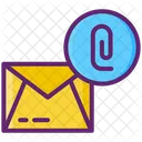 Archivo adjunto de correo  Icono