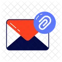 Adjunto de correo electrónico  Icono