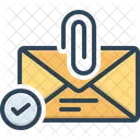 Adjunto de correo electrónico  Icono