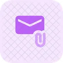 Adjunto de correo electrónico  Icono