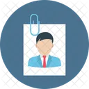 Adjunto Cv Clip Perfil De Trabajo Icono