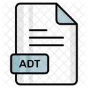 Adt Archivo Formato Icono