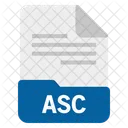 Archivo asc  Icono