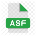 Formato De Sistemas Avanzados Asf Archivo De Video Icono