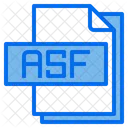 Asf Formato De Archivo Tipo Icono