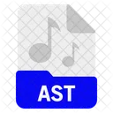 Ast Archivo Formato Icono