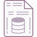 Archivo de base de datos  Icono