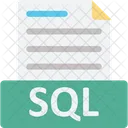 Archivo De Base De Datos Sql Codificacion Sql Icono