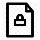 Archivo Bloqueado Seguridad De Archivos Seguridad De Datos Icono