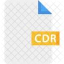 Cdrm Archivo Cdr Documento Cdr Icono