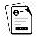 Contrasena De Archivo Curriculum Seguridad De Archivos Icono
