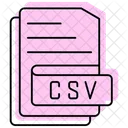 Archivo CSV  Icono