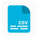 Archivo Csv Archivo Documento Icono