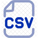 Archivo Csv Csv Archivo Icono