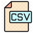 Archivo CSV  Icono