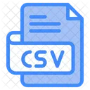 Csv Documento Archivo Icono