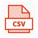 Archivo Csv Icono