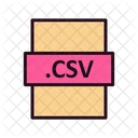 Archivo Csv Csv Formato De Archivo Icono