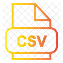 Archivo Csv Csv Tipo Icono