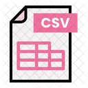 Archivo CSV  Icono