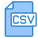 Archivo Csv Csv Formato Icono