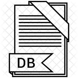 Archivo de base de datos  Icono