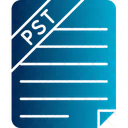 Archivo de almacenamiento de correo electrónico de microsoft outlook  Icono